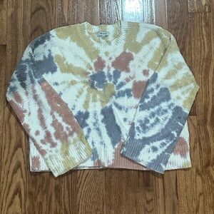 Madewell tie dye knit sweater